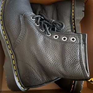 Dr. Martens Black Leather Men's Boots